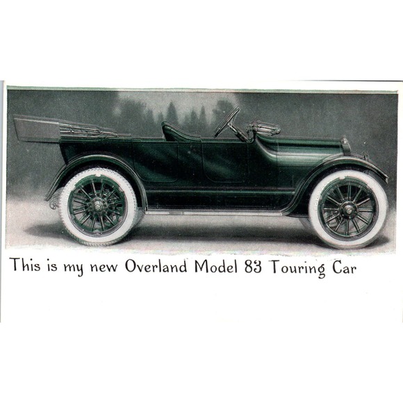 None Other - New Overland Model 83 Touring Car Vintage Postcard AB9